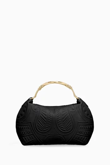 Mini Duo Bag in Embossed Leather
