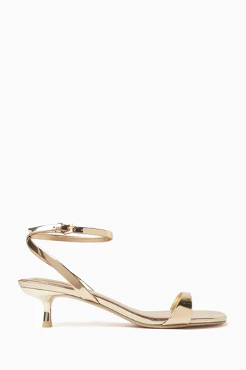 Hanna Kitten Sandals in Leather