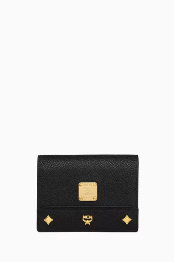 Small Pina Wallet in Studded Calfskin