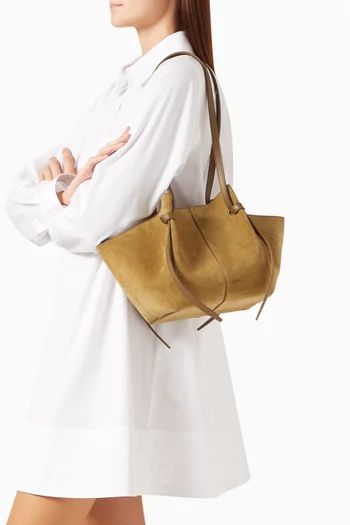 Mochi Tote Bag in Suede Leather