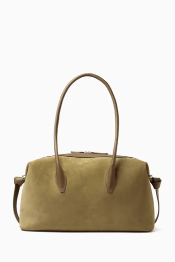 Brioche Duffle Bag in Suede Leather