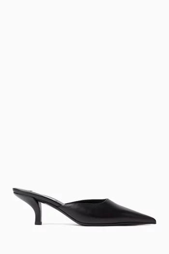 Sharp Kitten Pumps in Leather