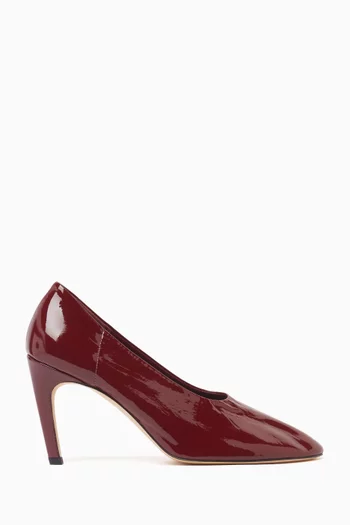 Slip 85 Naplack Pumps in Shiny Leather