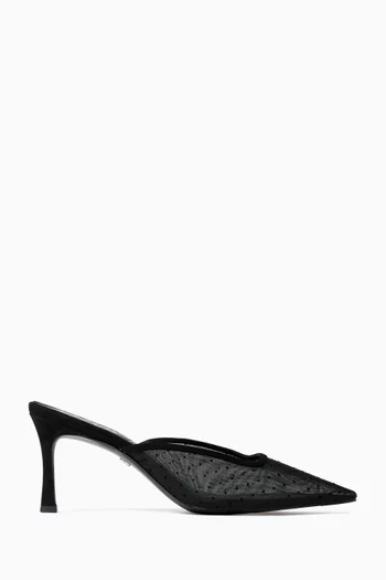 Margeux 75 Mules in Mesh