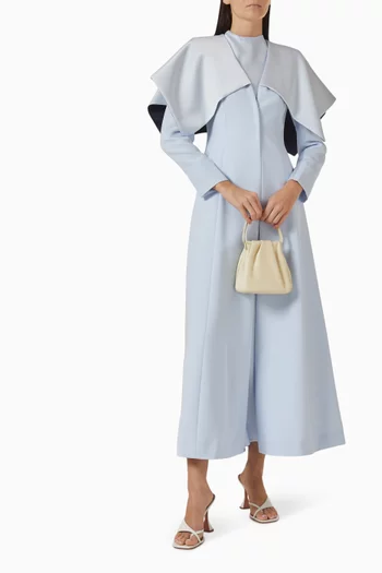 Draped Shoulder Blazer Abaya