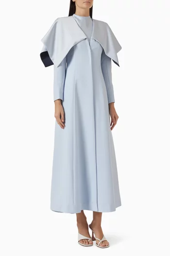 Draped Shoulder Blazer Abaya