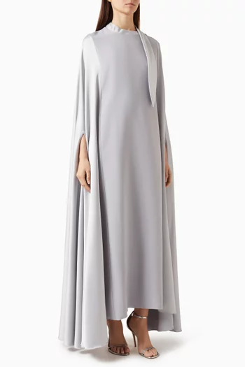 Draped Cape-style Blazer Abaya