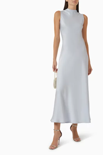 High-neck Maxi Dress