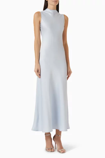 High-neck Maxi Dress