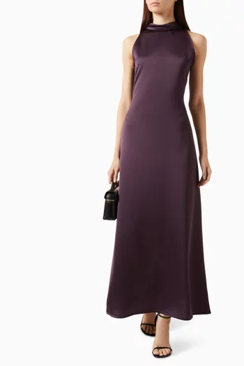 High-neck Maxi Dress