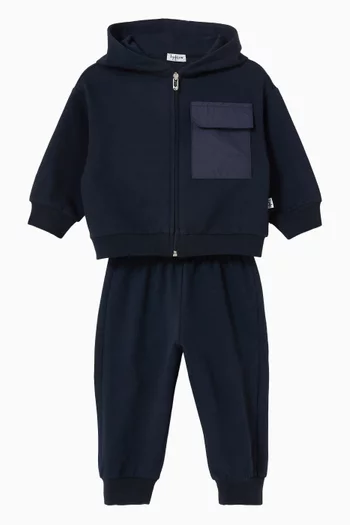 Sweatshirt & Sweatpants Set in Cotton Blenf