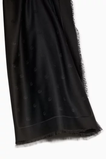 Double G Shawl in Silk-wool