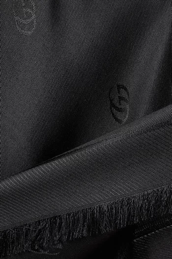Double G Shawl in Silk-wool