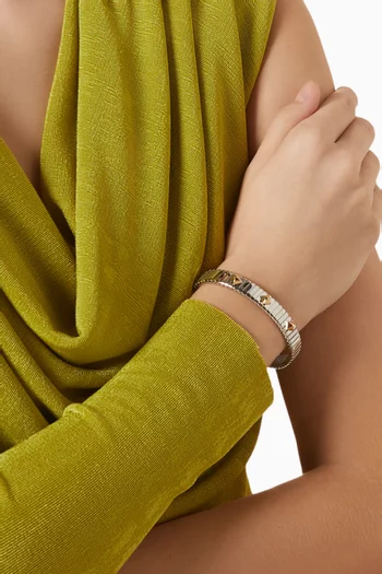 Tubogas Bracelet in 18kt Yellow Gold & Steel