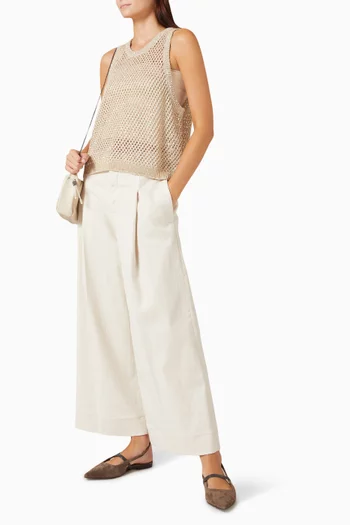 Dazzling Texture Net Top