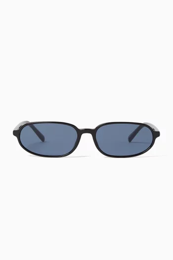 Notte Oval Sunglasses in Acetate