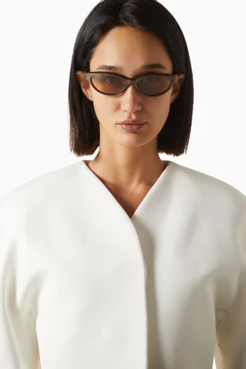 Curvo Cat-eye Sunglasses in Acetate
