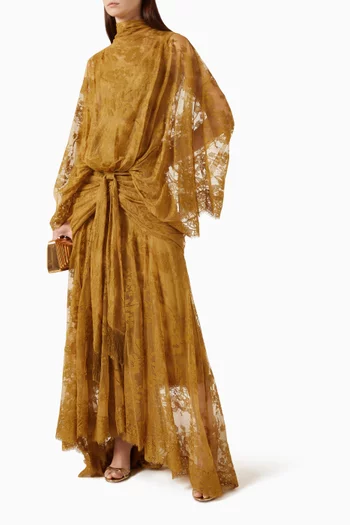 Ascent Batwing Gown in Lace