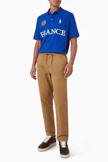 تي شيرت بولو بشعار FRANCE منسوج