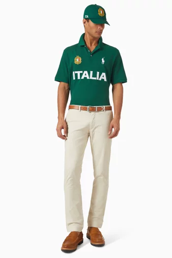 Italia Logo Polo T-shirt in Knit