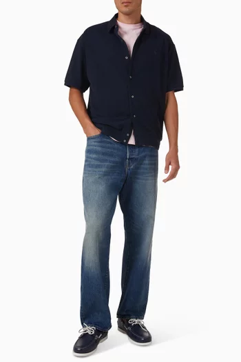 Embroidered Logo Shirt in Cotton