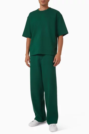 Drawstring Straight-leg Sweatpants in Cotton-blend