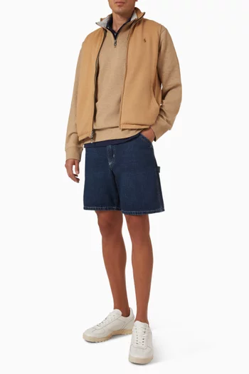 Quarter Zip Sweater in Jersey