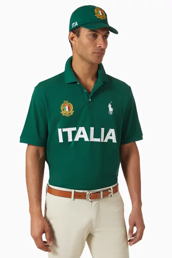 Italy Classic Baseball Cap in Cotton-twill