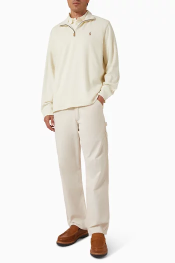 Half-zip Sweatshirt in Cotton