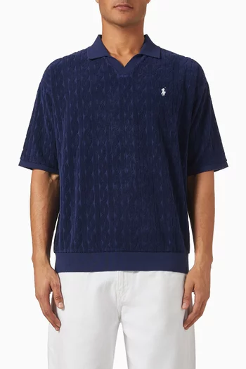 Logo Polo T-shirt in French-terry