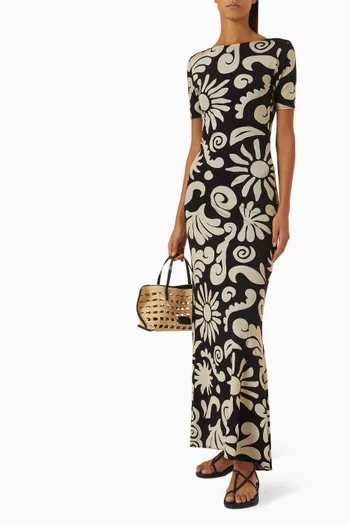 Aitana Low-back Dress in Viscose Blend