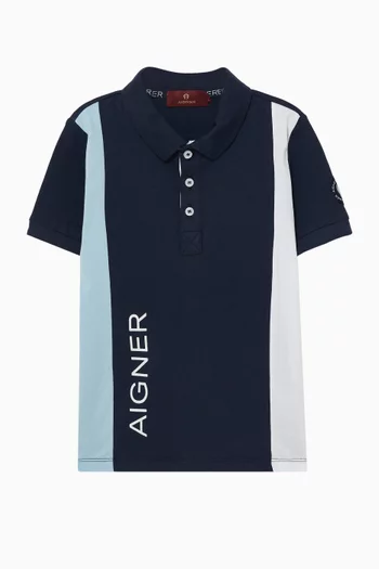 Colourblock Polo Shirt