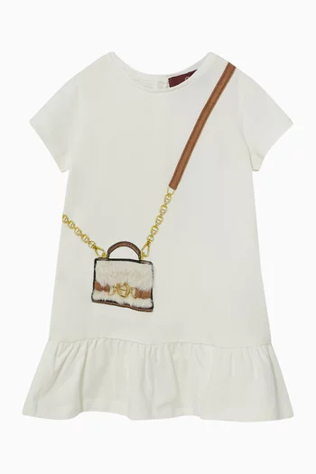 Textured Crossbody Bag-print Dress