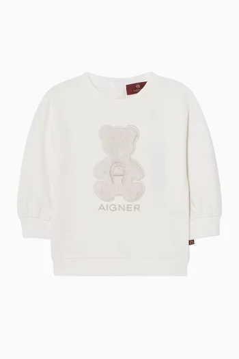 Furry Bear Logo Sweatshirt