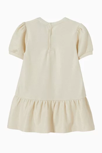 Gold-crest Logo Dress