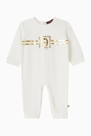 Logo Onesie in Cotton
