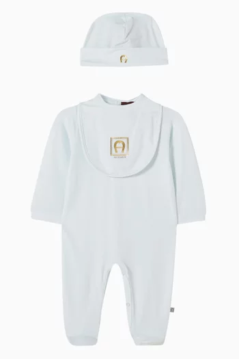 Pyjama, Bib and Beanie Gift Set