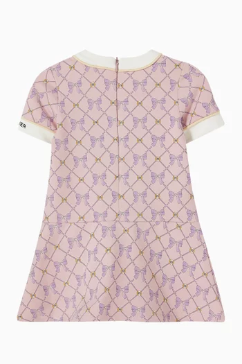 Bow-print Dress