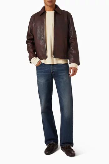 Short Jacket in Leather