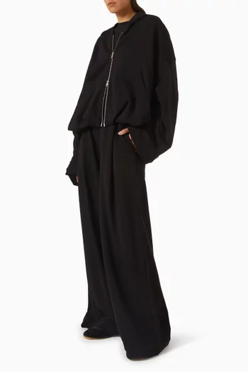 Drawstring Hoodie in Cotton Jersey