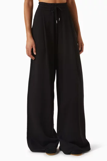 Wide-leg Pants in Cotton Jersey