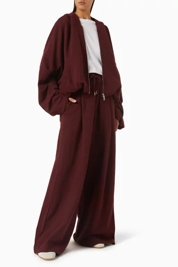 Drawstring Hoodie in Cotton Jersey