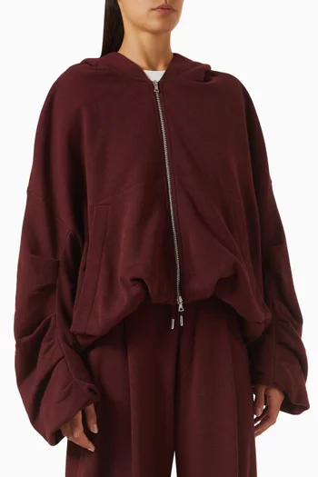 Drawstring Hoodie in Cotton Jersey