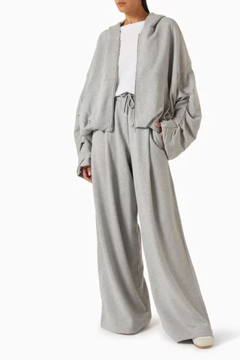 Drawstring Hoodie in Cotton Jersey