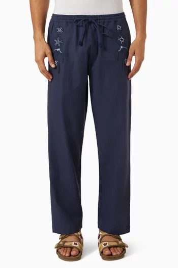 Sesame Embroidered Pants
