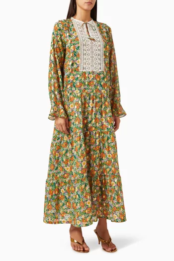 Isla Crochet-trim Kaftan