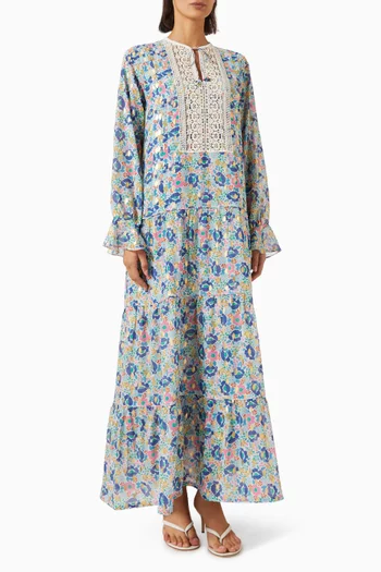 Isla Crochet-trim Kaftan