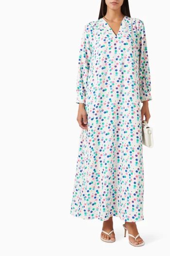 Ariel Polka Brushtroke Kaftan