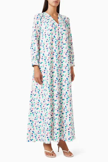 Ariel Polka Brushtroke Kaftan