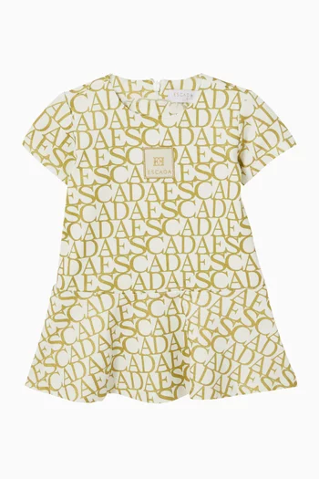 All-over Logo-print Dress in Jersey